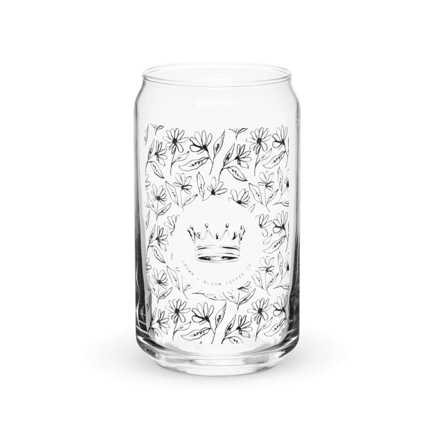 Floral C+B Logo Glass