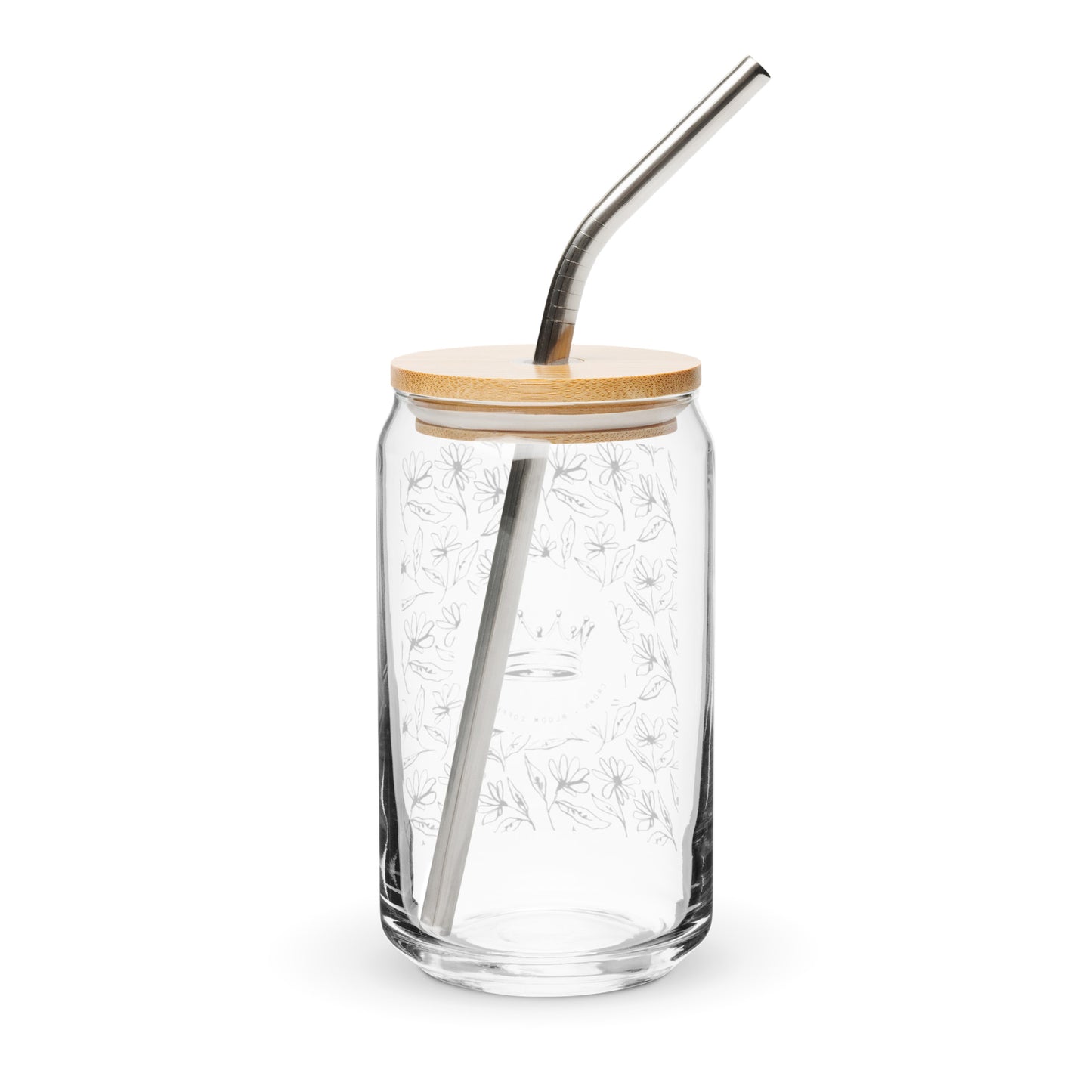 Floral C+B Logo Glass