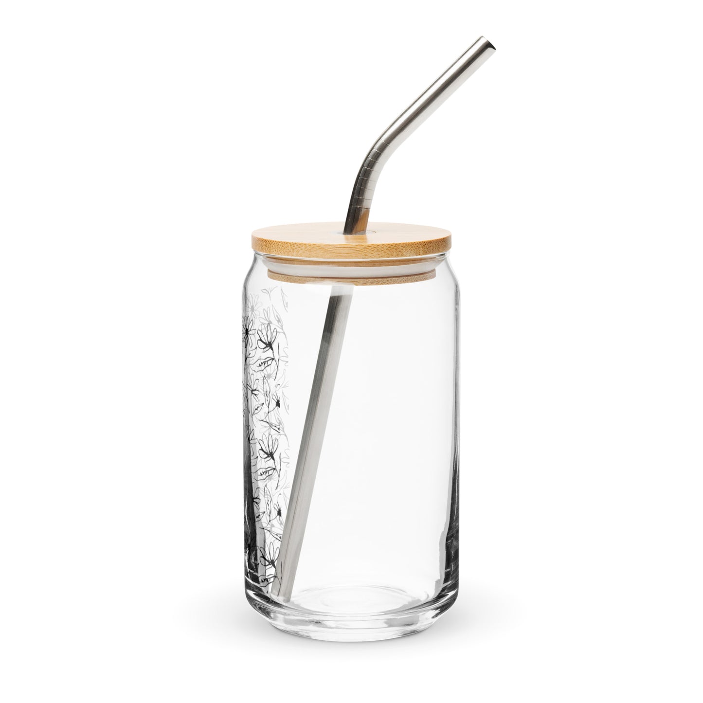 Floral C+B Logo Glass