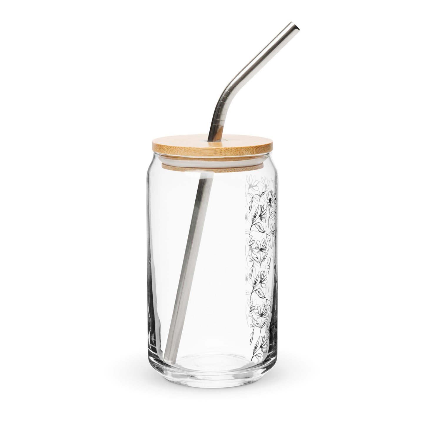 Floral C+B Logo Glass