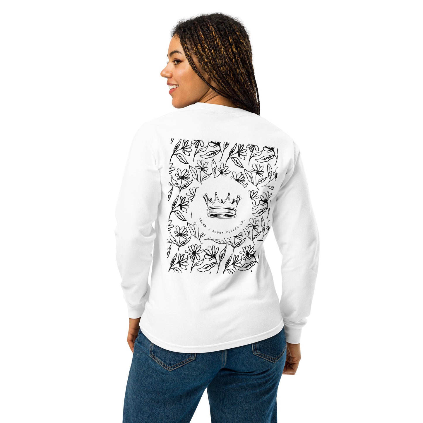 BW Floral Long-Sleeve Shirt